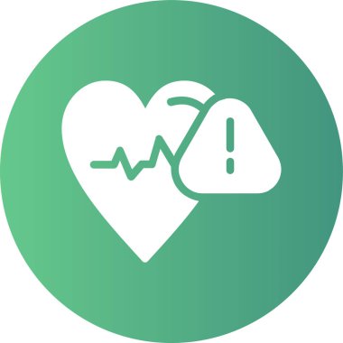 kalp atışı vektör simgesi modern basit tasarım