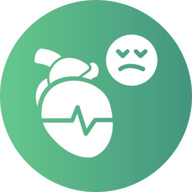 Kalp. Web simgesi basit illüstrasyon