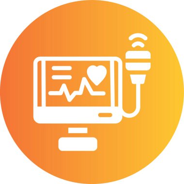 kalp hızı vektör simgesi modern basit vektör illüstrasyonu