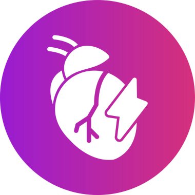 Bir kalp simgesinin vektör illüstrasyonu