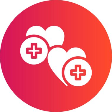 Modern kalp simgesinin vektör illüstrasyonu