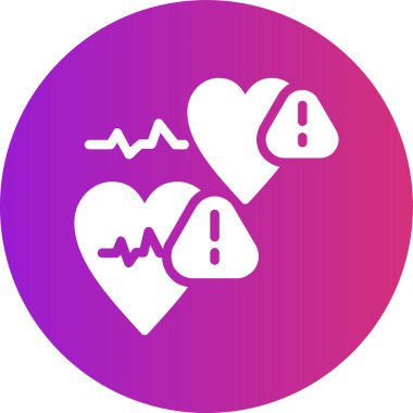 Bir kalp simgesinin vektör illüstrasyonu