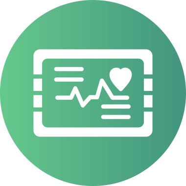 Kalp vektör satırı simgesi