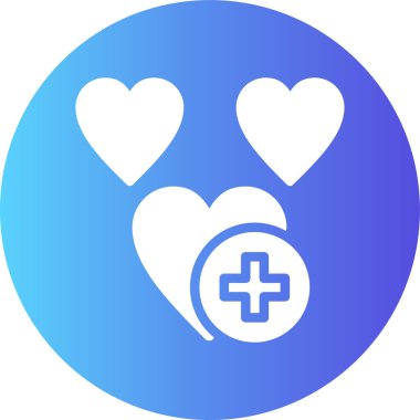 Kalp simgesinin vektör illüstrasyonu