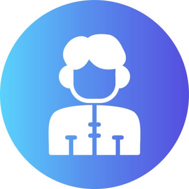 Bir kadın simgesinin vektör illüstrasyonu