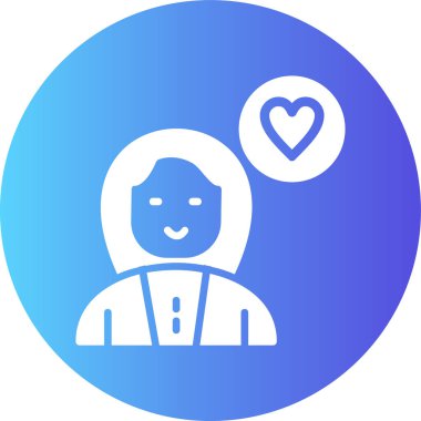 Dişi avatar. Web simgesi vektör tasarımı