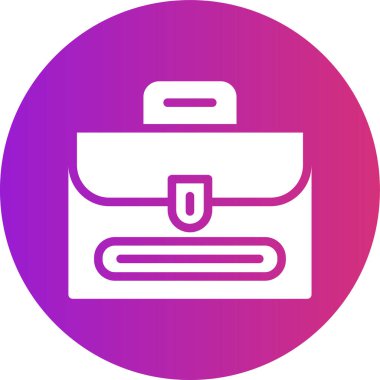 Çanta. Web simgesi basit illüstrasyon