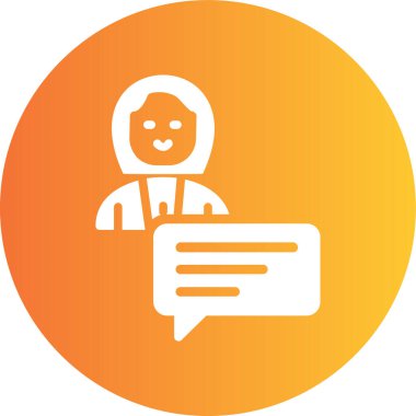 avatar. Web simgesi basit illüstrasyon