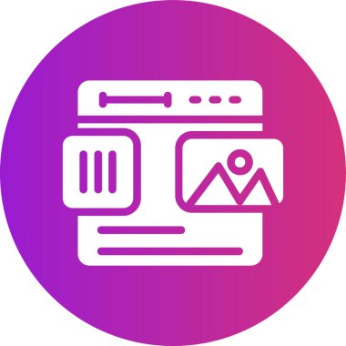 vektör lcd simgesi illüstrasyonu