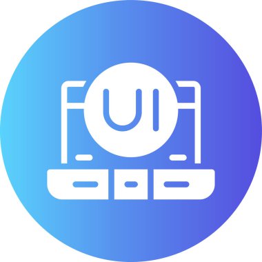 Etkileşim Tasarımı Gradyanı, Basit Vektör İllüstrasyonu