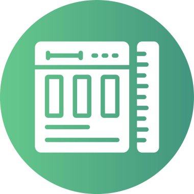 Modern simgenin vektör illüstrasyonu