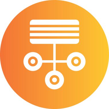 Tek bir izole simgenin vektör illüstrasyonu