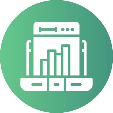 vektör lcd simgesi illüstrasyonu