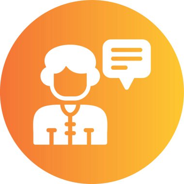 Doktor. Web simgesi basit illüstrasyon