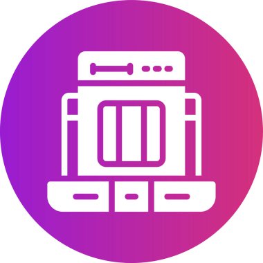 Buzdolabı simgesinin vektör illüstrasyonu