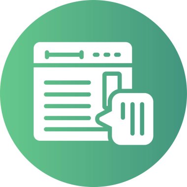 Belge. Web simgesi basit illüstrasyon