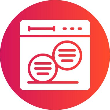 seo modern simgesinin vektör illüstrasyonu