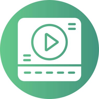 oyuncu vektör renk çizgisi simgesi