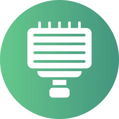 Tek bir dosya simgesinin vektör illüstrasyonu