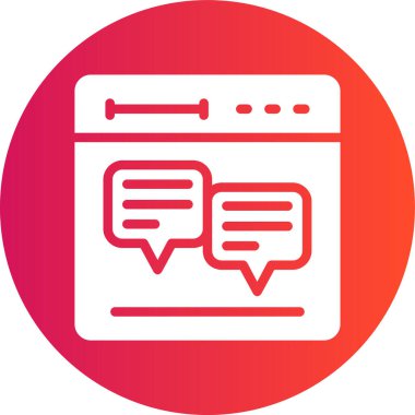 Web simgesi vektör illüstrasyonu