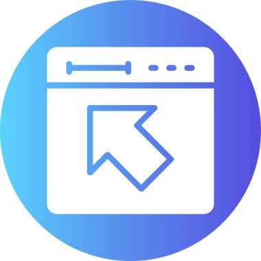 tarayıcı web simgesi basit tasarım