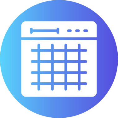 vektör takvimi simgesi, basit vektör illüstrasyonu