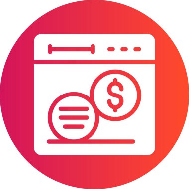 iş ve finans simgesi, vektör illüstrasyonu