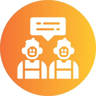 Bir insan simgesinin vektör illüstrasyonu