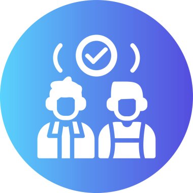 Destek. Web simgesi basit tasarım