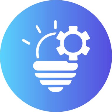 Ampul. Web simgesi basit illüstrasyon