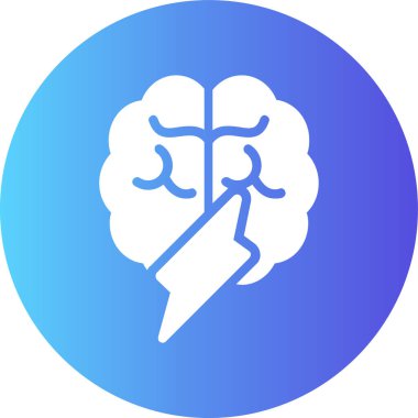 beyin ikonu vektör illüstrasyonu