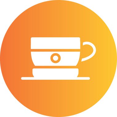 kahve fincanı ikonu vektör illüstrasyonu