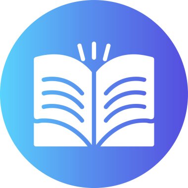 kitap web simgesi basit tasarım