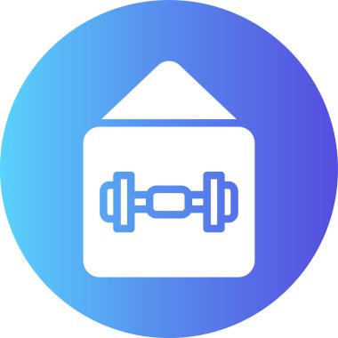 Mavi çan simgesinin vektör illüstrasyonu