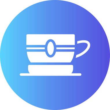 Bardak. Web simgesi basit illüstrasyon