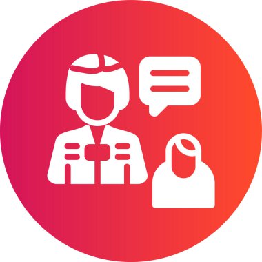 Bir doktor simgesinin vektör çizimi