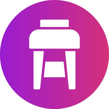 Mobilya simgesinin vektör illüstrasyonu