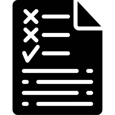 belge simgesi vektör illüstrasyonu