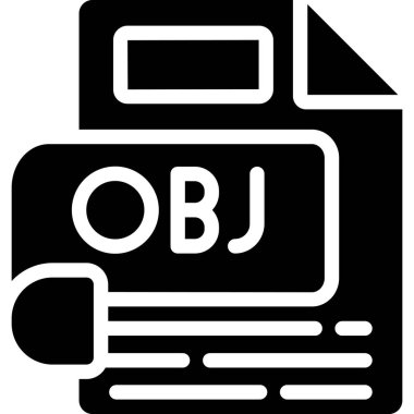 OBJ Glyph, Basit Vektör İllüstrasyonu
