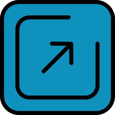 ok sağ vektör simgesi - taslak biçimi