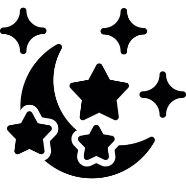 Ay yıldızları simgesi, özet biçimi