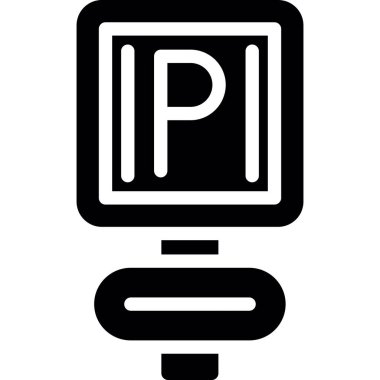 park simgesi vektör çizelgesi çizimi