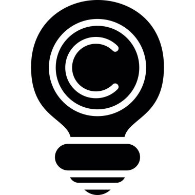 Ampul simgesi. web tasarımı için ana hatlı ampul vektör simgesi