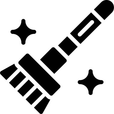 Roket. Web simgesi basit illüstrasyon