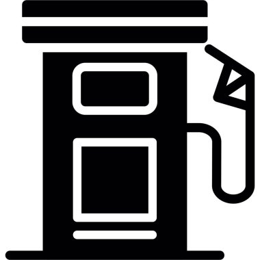 Benzin istasyonu vektör simgesi