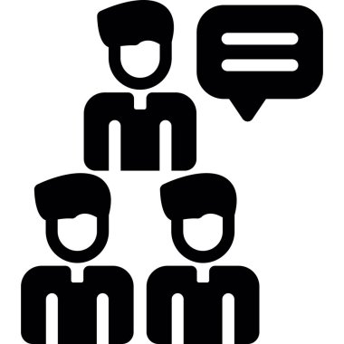 grup simgesi, vektör illüstrasyonu