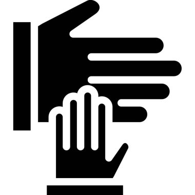 Eller jest simgesini katı bir şekilde gösterir