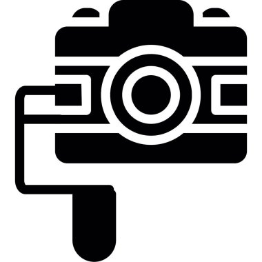 Kamera. Web simgesi basit illüstrasyon