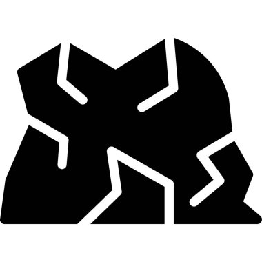 Kırık bir simgenin vektör illüstrasyonu