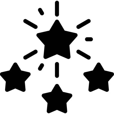 Havai fişek kutlaması simgesi.